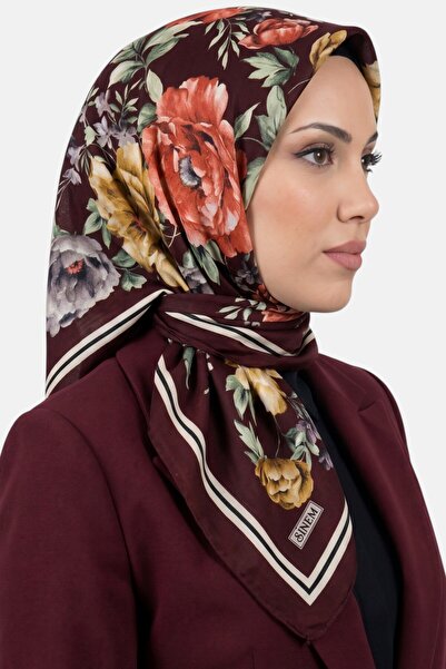 hadiora Women's Burgundy Floral Patterned Stitched Writing Pad