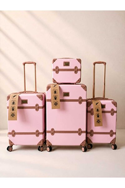 CLASSİC Classic 4 Pcs Luggage Sets Suitable for Travel and Wedding Bride and ...
