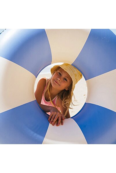 Empressco SunnyLife | Mavi Çizgili Şişme Havuz Simidi - Fiyatı, Yorumları