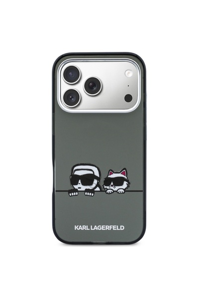Karl Lagerfeld Husă MagSafe cu logo Peekaboo pentru iPhone 17 Pro Negru