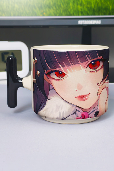 ZipZap Yun Jin Genshin Impact Printed Ceramic Luxury Mug (1 Piece) T-Shaped S...