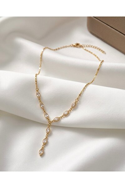 Aura Mine Jewelry Özel Tasarım Y Kolye Çelik