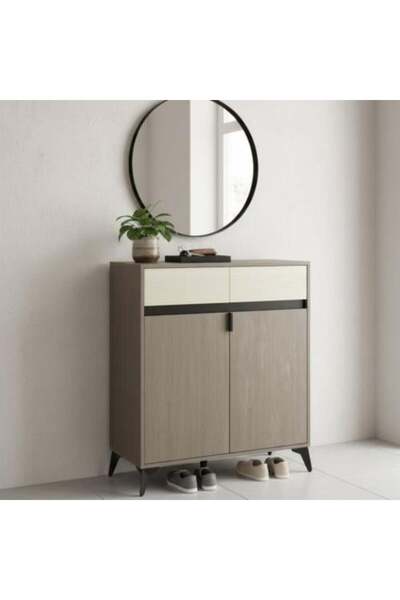 Palma homez Grey shoe cabinet, size 80 x 33, height 95 cm, with a distinctive...