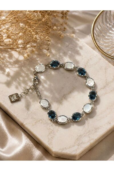 aurajewelery OKYANUS SEDEFLİ ÇELİK BİLEKLİK