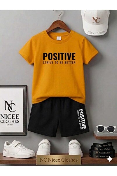 NC Nicee Clothes ΚΑΛΟΚΑΙΡΙΝΟ ΠΑΙΔΙΚΟ ΜΠΛΟΥΖΑΚΙ ΚΑΙ ΣΟΡΤΣ UNISEX (ΜΑΥΡΟ ΣΤΑΜΠΑ...