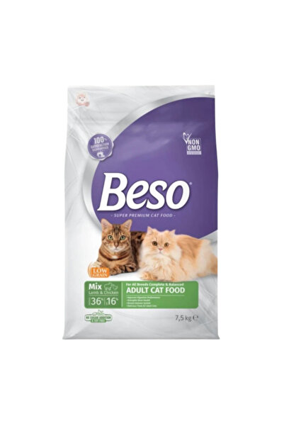 BİSO Adult Cat Food Mixed Meat & Chicken 7kg Bisou Adult Cat Food Mixed Meat ...
