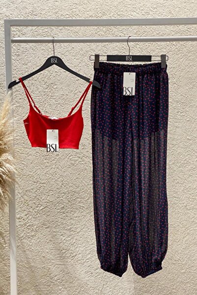 BSL Puantiyeli Şalvar Pantolon