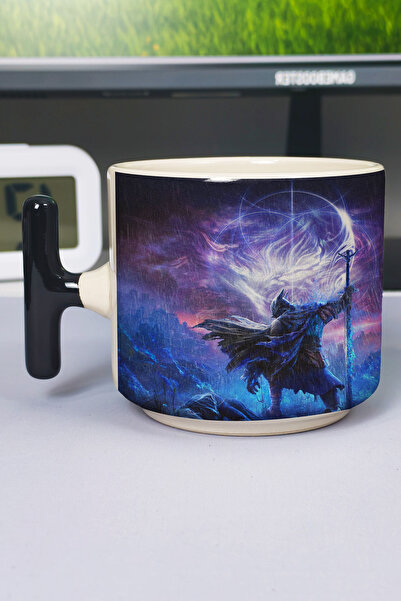 ZipZap Elden Ring Printed Ceramic Luxury Mug (1 Piece) T-Shaped Special Black...