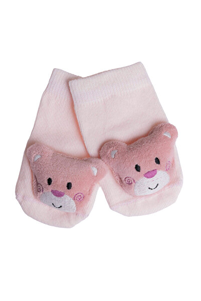 ebebek Hello Baby HelloBaby Kız Bebek Oyuncaklı Çorap Hayvan Baskılı