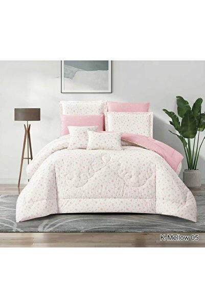 miral Nefren 100% Cotton Summer Reversible Bedspread Set 8 Pieces Luxury and ...