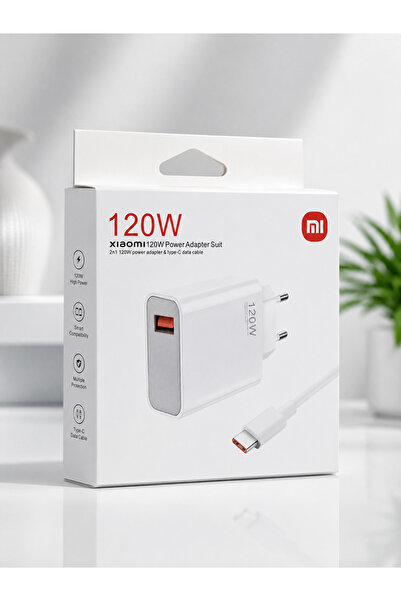 Bahzer ticaret ⚡ 120W Süper Hızlı Şarj Adaptörü ve Type-C Kablo Seti