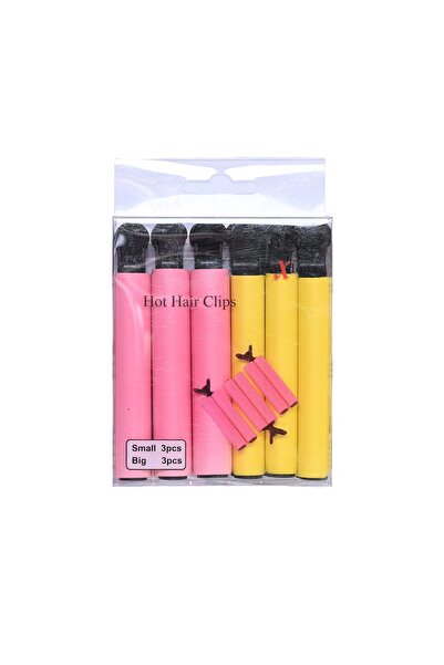 MAXDONA Hot Hair Clips, 6 Pieces, Pink and Yellow. from Maxdonna Z3003