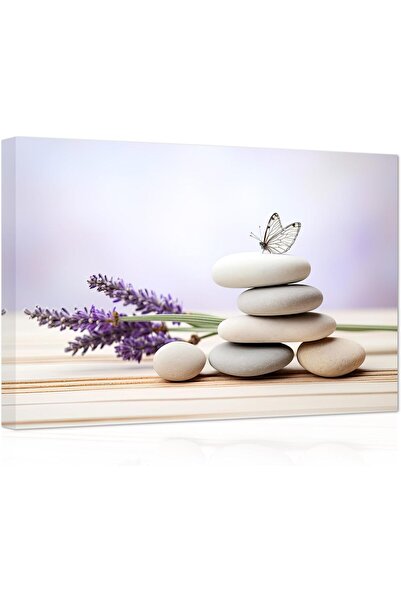 Today Idea Stones Butterfly and Purple Lavender Pictures Prints Spa Painting ...