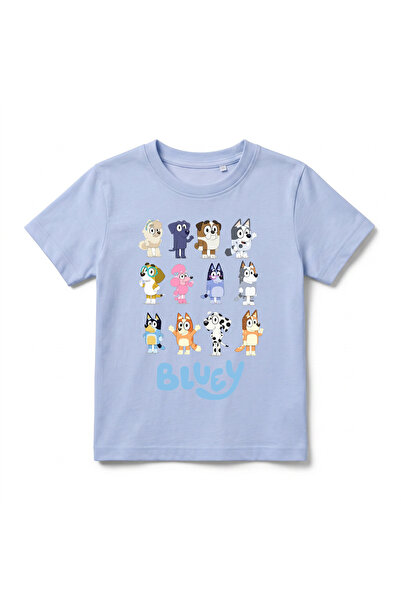 URBANTRENDSTORE Bluey Printed Premium Crew Neck Cotton Short Sleeve Kids and ...