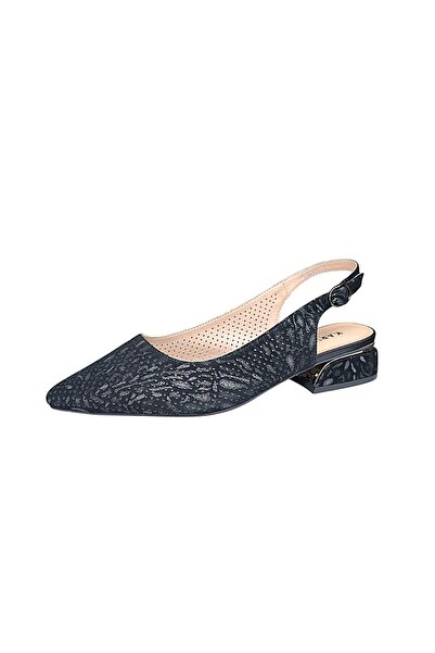 Karisma Women's low-heeled elegant black cut-out shoes with G last 60001 A
