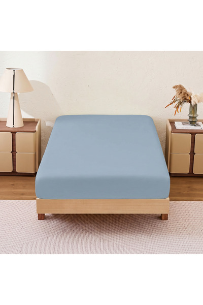Donetella 1 Pcs Twin Fitted Sheet 120x200 cm | OEKO-TEX Brushed Microfiber, D...
