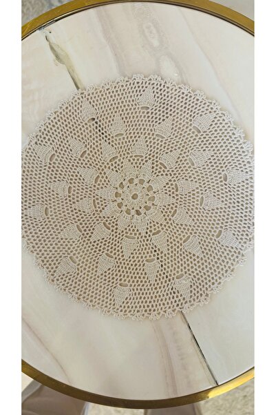 ABAS مفرش طاولا ت صغيرة كروشية