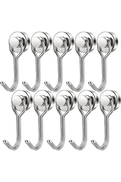 The Bros Magnetic Hook, 16 mm Metal Hooks, Heavy Duty Strong Neodymium Magnet...