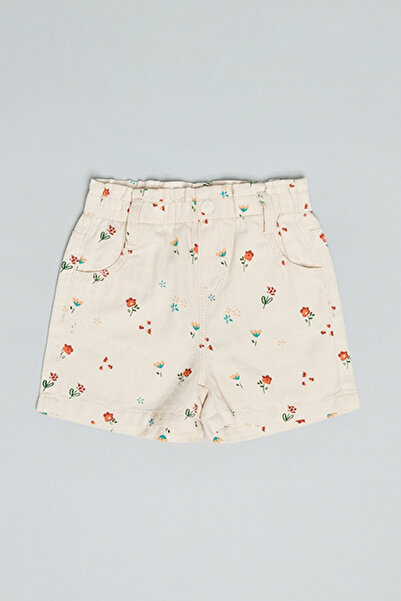R&B Printed Shorts with Button Closure