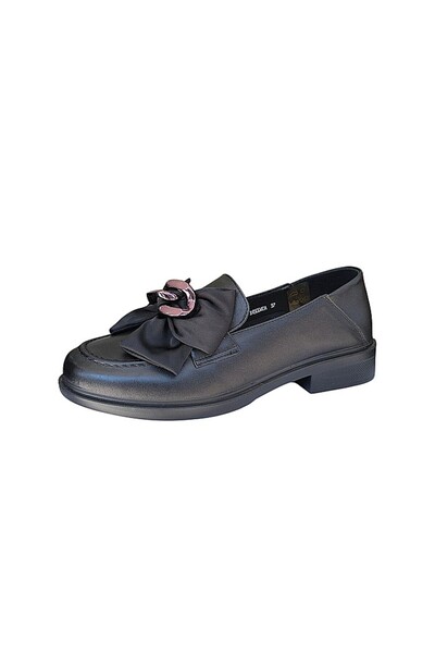 PASS Collection Pantofi casual de damă din piele neagră 450040A
