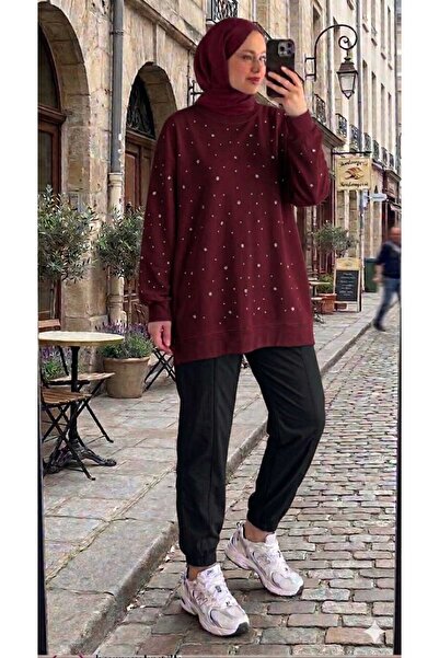 Butik سترة نسائية مطرزة بالأحجار بتصميم غونولوك للملابس الإسلامية