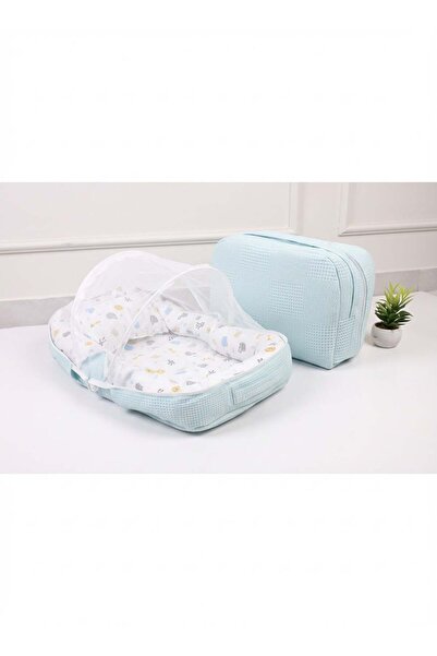 Star Kids Portable Baby Bed with Mosquito Net and Foldable Storage Bag