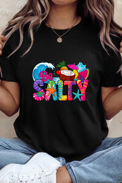 Sarah's Boutique Women's T-shirt – 100% cotton – Be Salty