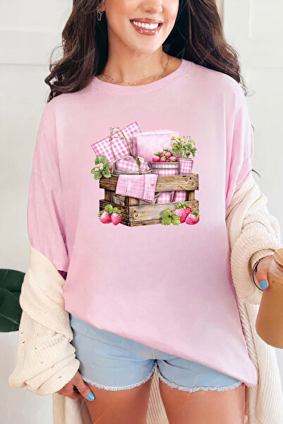Sarah's Boutique Women's T-shirt – 100% cotton – Strawberry Crate