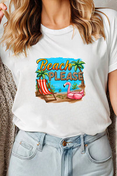 Sarah's Boutique Women's T-shirt – 100% cotton – Beach Chair