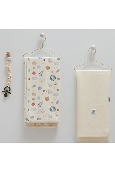 Caramell İncibaby 100% Cotton 1 Piece Muslin Blanket & 1 Piece Cotton Blanket...