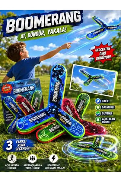Canjet At döndür yakala Boomerang AeroSpin 360 Üç Kanatlı Denge Eğlence ve fi...