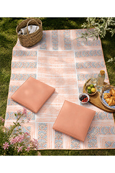 Kuki Concept Aura- 150x220 cm pastel renk karışık desen dijital baskı masa & ...