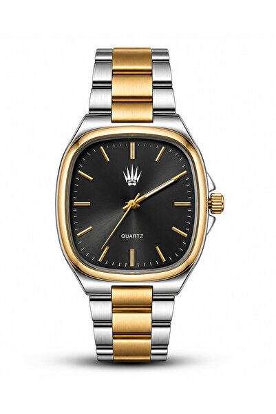 WATCHOFROYAL Majestic Silver Gold Black Wristwatch