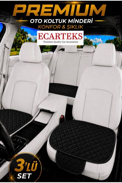ECARTEKS PREMİUM QUALİTY CAR ACCESSORİES Araba Koltuk Minderi Ön Ve Arka Takı...