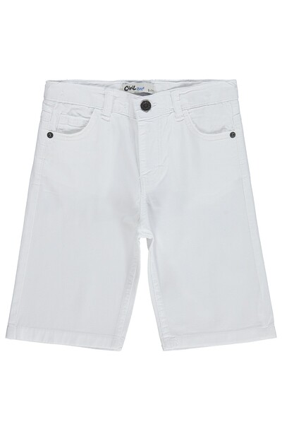 Civil Boys Osnovni kapri pantalone sa 5 džepova za uzrast 6-9 godina - Off White