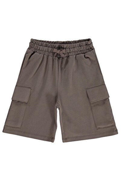 Civil Boys Basic Cargo Pants with Pockets for 6-9 Years Old - Brown