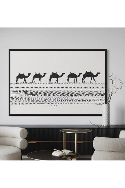 Afkar modern لوحة جدارية فنية مودرن - لوحة كانفس بتصميم تجريدي أنيق - ديكور عصري لغرف المعيشة والمكاتب
