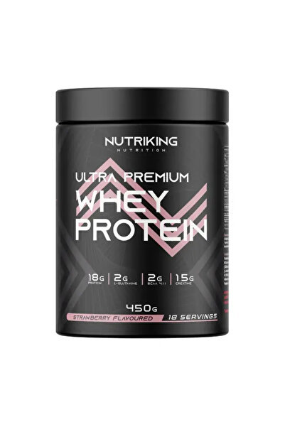 Nutriking Whey Protein Powder 450g 18 Servings Strawberry Flavored