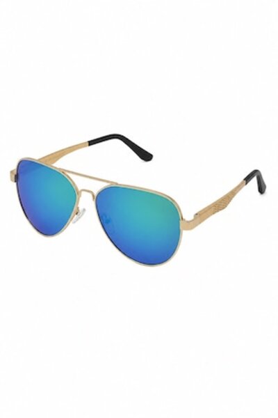 Globalport Retail Ochelari de soare polarizați UV400 pentru bărbați, Azure Av...