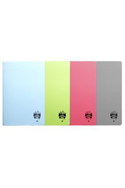 Daco Set of 10 A4 notebooks, 48 pages, ruled, plastic cover