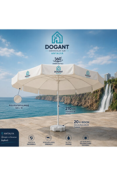dogant özdoğanlar avm Antalya Şemsiye Plaj Denlz Balkon ( KREM ) Şemsiyesi Bi...