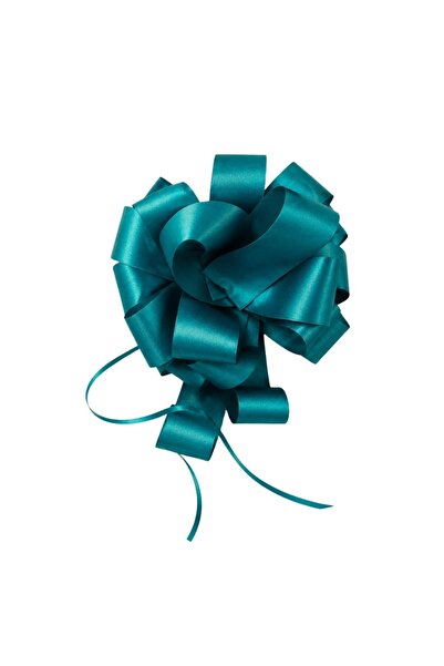 BRIZZOLARI Gift bow, self-adhesive, giant, 35cm, turquoise