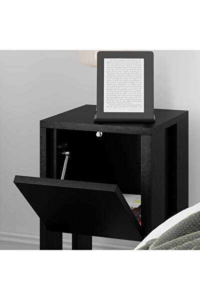 Mourah Home Ema Nightstand 30cm W - Black