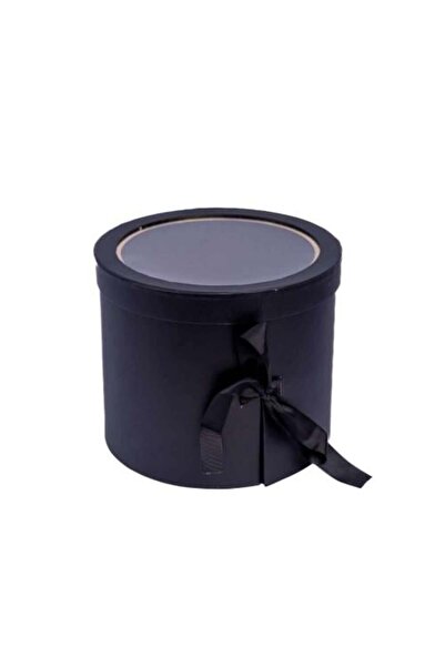 Gifts World Round black boxes with transparent lid