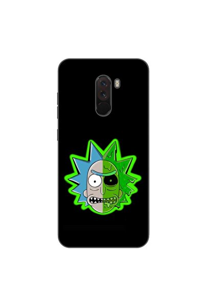 OEM Калъф, съвместим с Xiaomi Pocophone F1, силиконов гел TPU модел Рик и Мор...