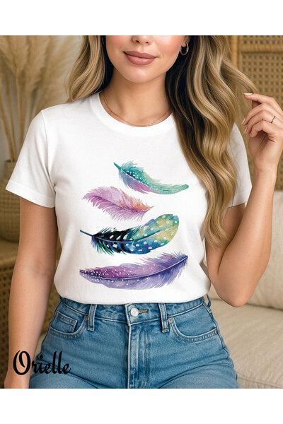 Orielle Tricou Aura Feathers