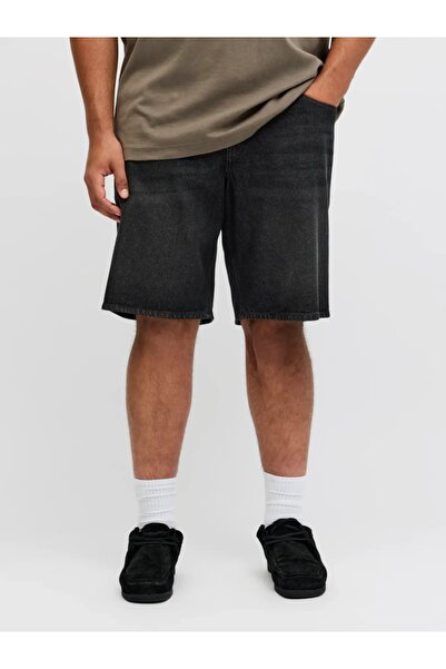 Jack & Jones Plus Pantaloni scurți din denim pentru bărbați, mărimi mari, tal...
