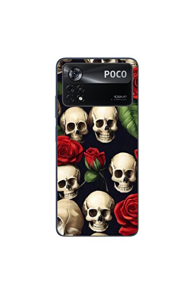 OEM Husa compatibila cu Xiaomi Poco X4 Pro Silicon Gel Tpu Model Skulls and R...