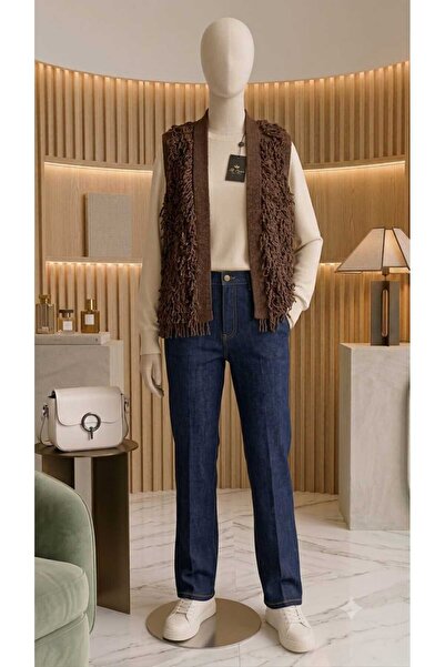 N QUEEN COLLECTION PÜSKÜLLÜ TRİKO YELEK