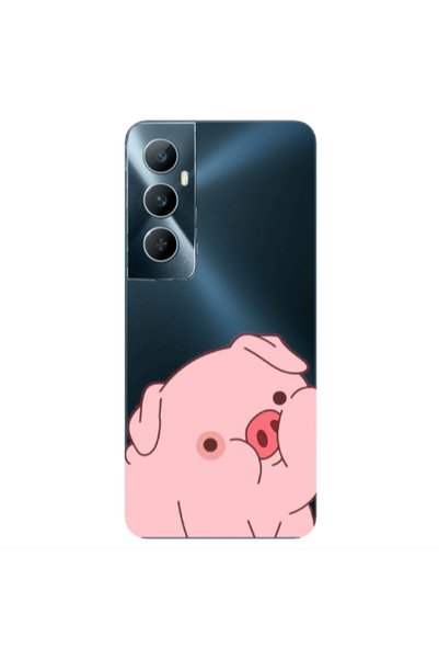Other Realme C65 Piggy 1 Transparent Silicone TPU Θήκη